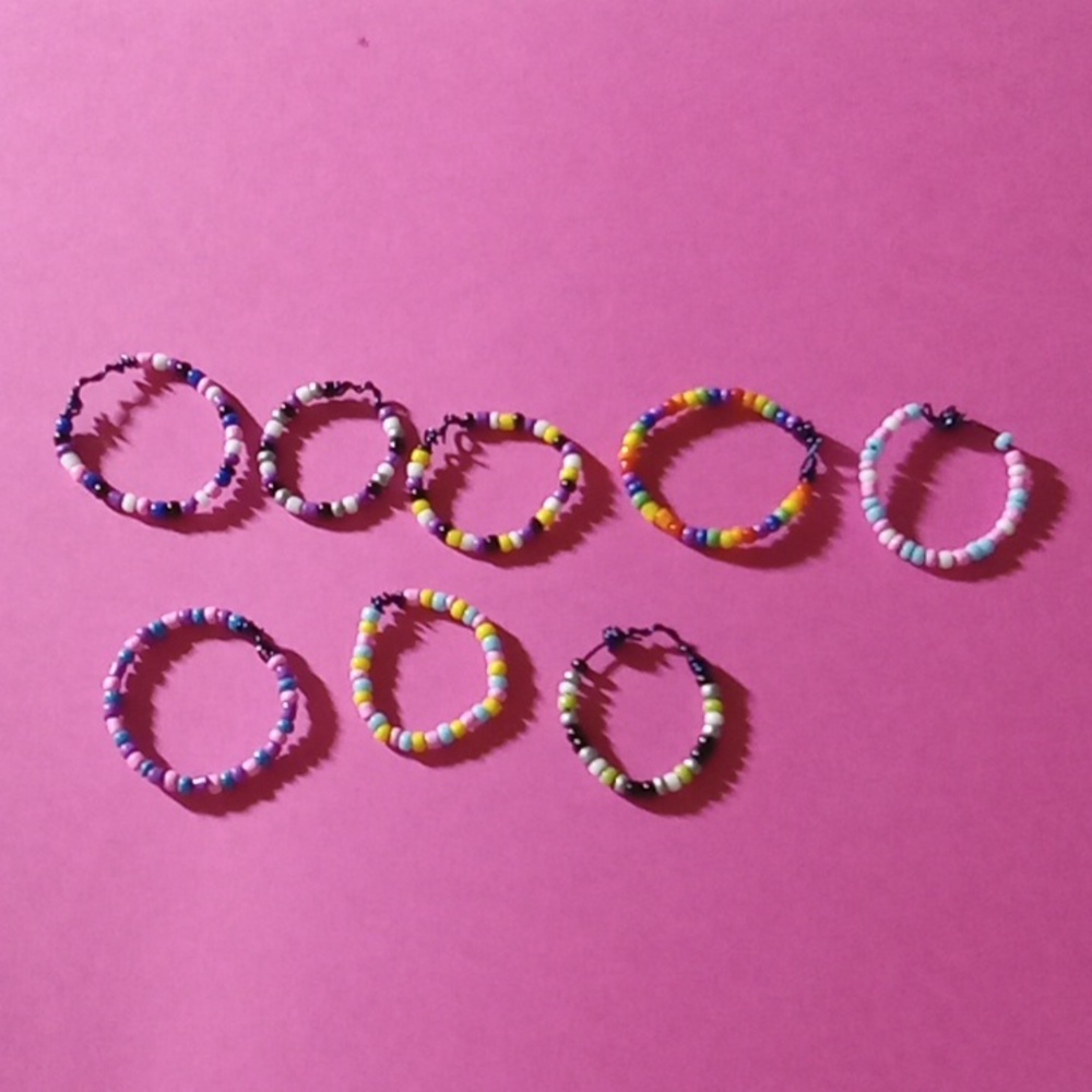 Pride Seed Bead rings